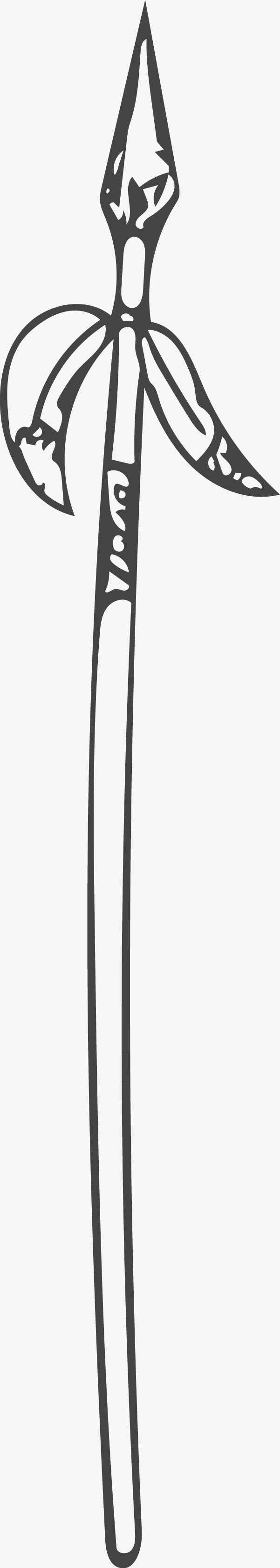 601x3353 spear vector, stick figure, pencil drawing png and vector for free - Spear Drawing