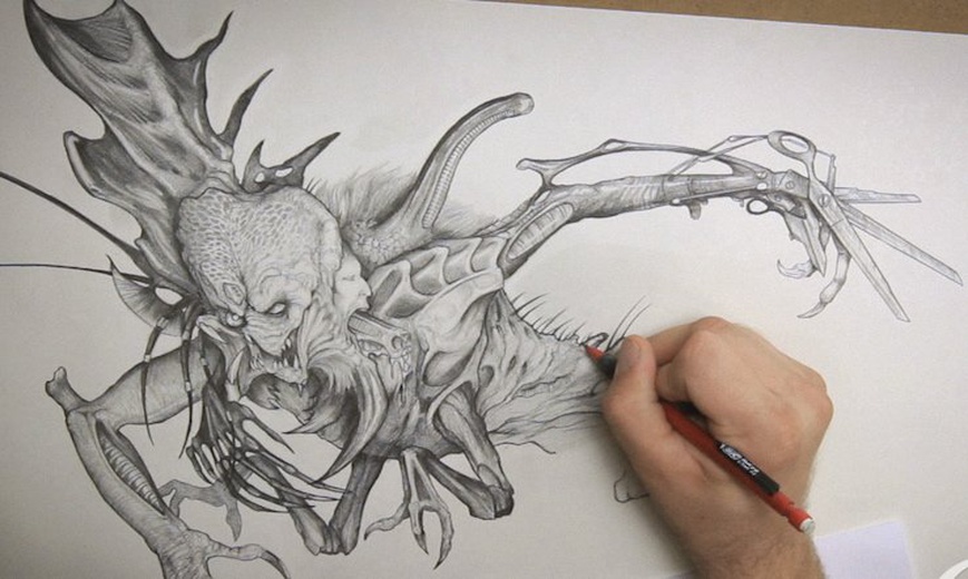 869x520 Monster Drawing Techniques - Special Effects Drawing
