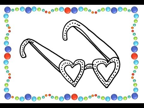 480x360 Learn To Draw And Color Heart Shape Specs - Specs Drawing