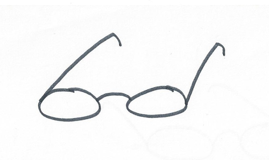 871x520 wearing glasses - Spectacles Drawing