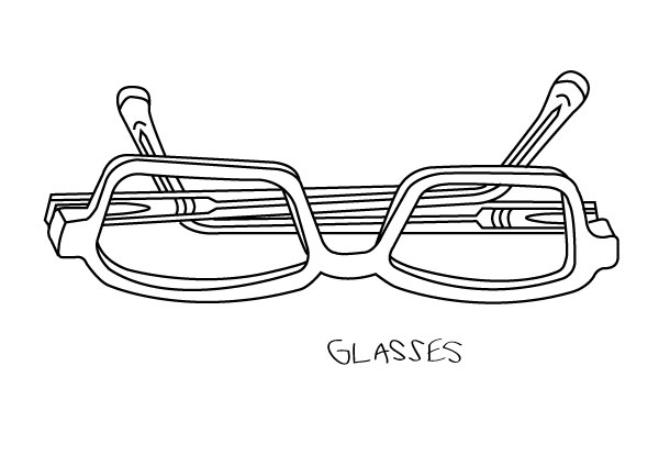 600x424 spectacles debbieteakle - Spectacles Drawing