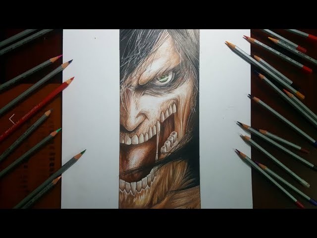 640x480 speed drawing eren titan form attack on titanvh art - Speed Drawing