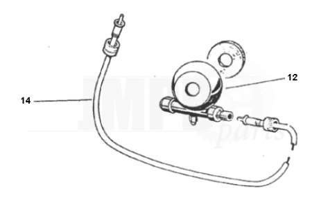 450x295 speedometer cable puch maxi - Speedometer Drawing