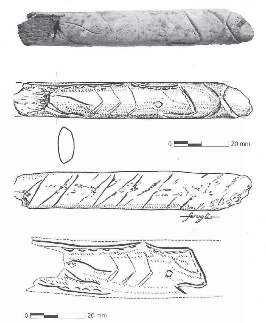 850x1031 Semi Round Stick With Sperm Whale - Sperm Whale Line Drawing