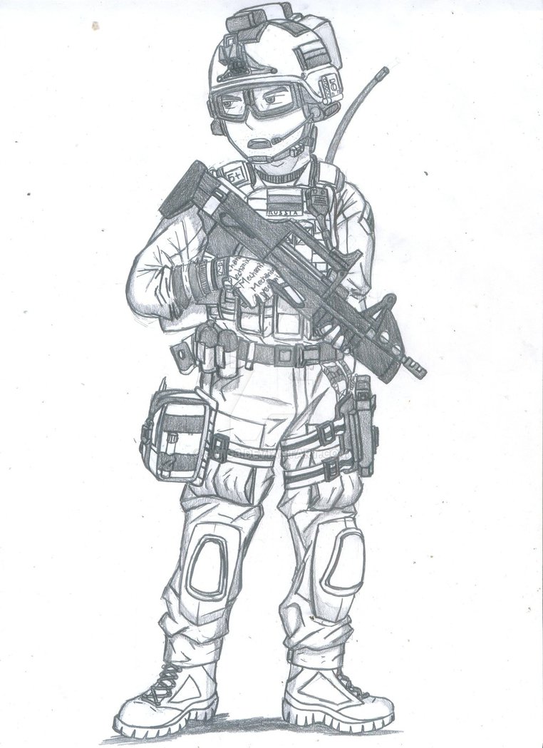 Spetsnaz Drawing at PaintingValley.com | Explore collection of Spetsnaz ...