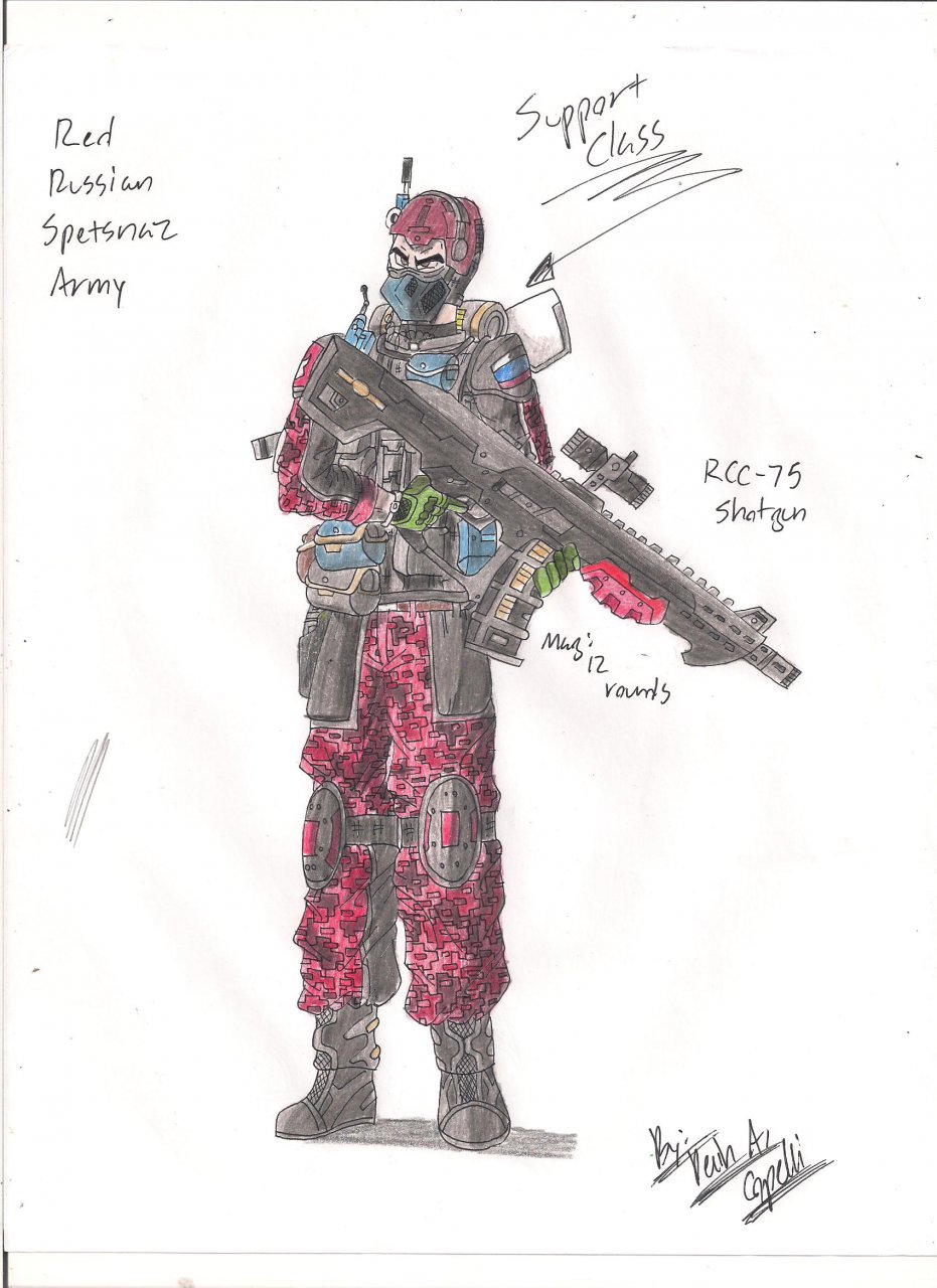 931x1280 Red Russian Spetsnaz Army - Spetsnaz Drawing