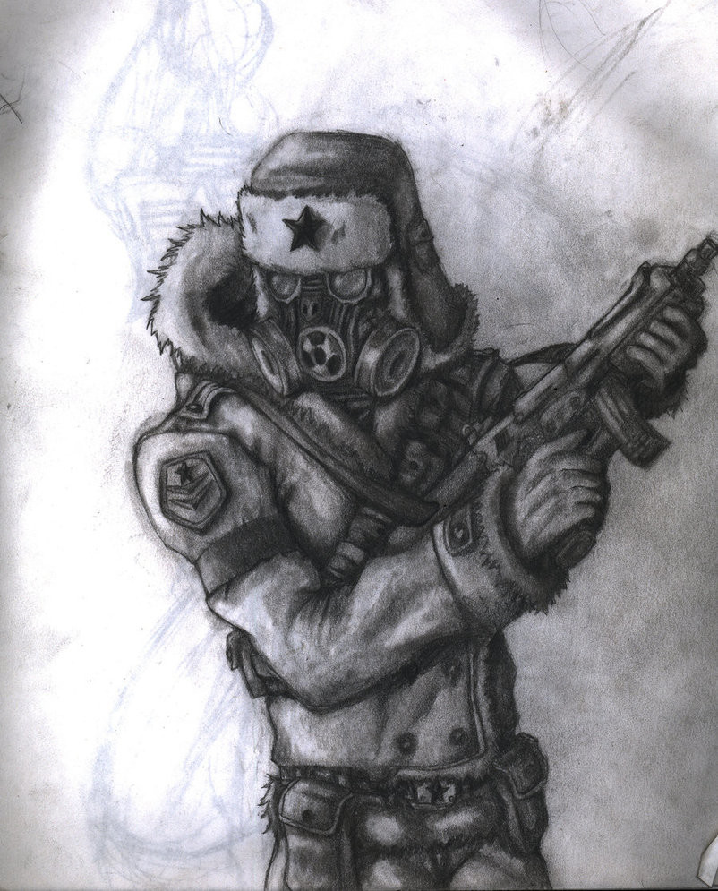 802x995 Artstation - Spetsnaz Drawing