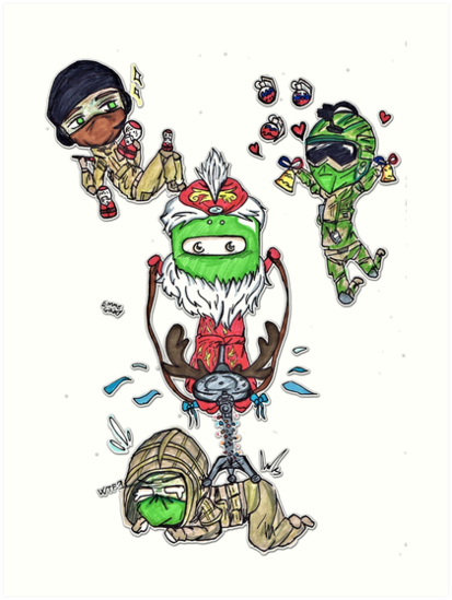 413x549 Christmas With The Spetsnaz Art Prints - Spetsnaz Drawing