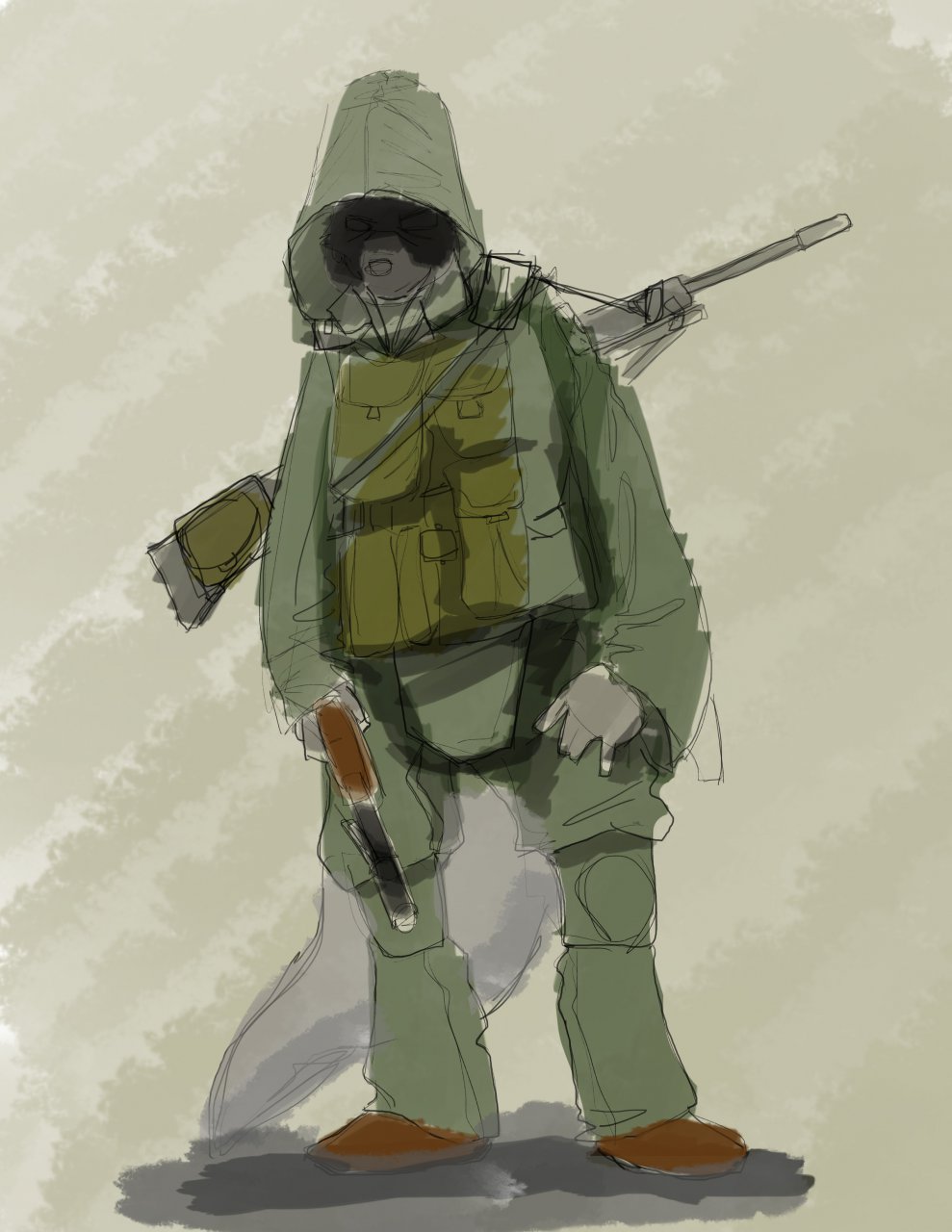 989x1280 Concept Work - Spetsnaz Drawing