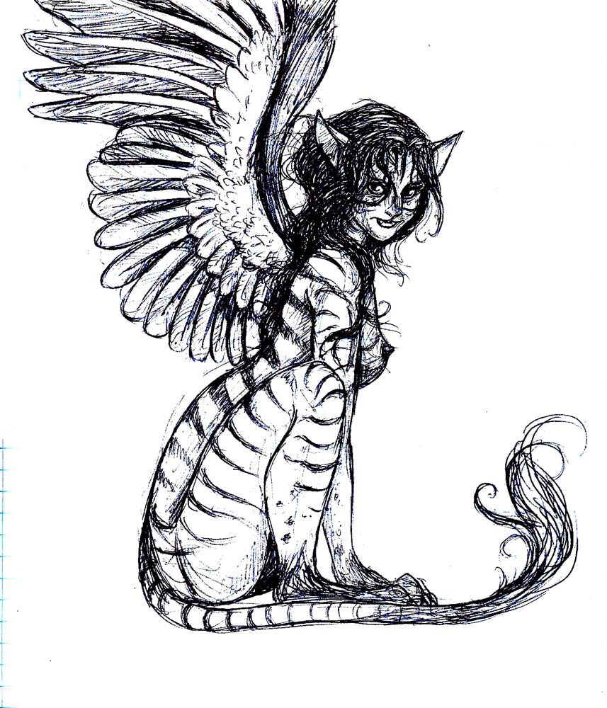 857x1000 Sphinx - Sphinx Drawing