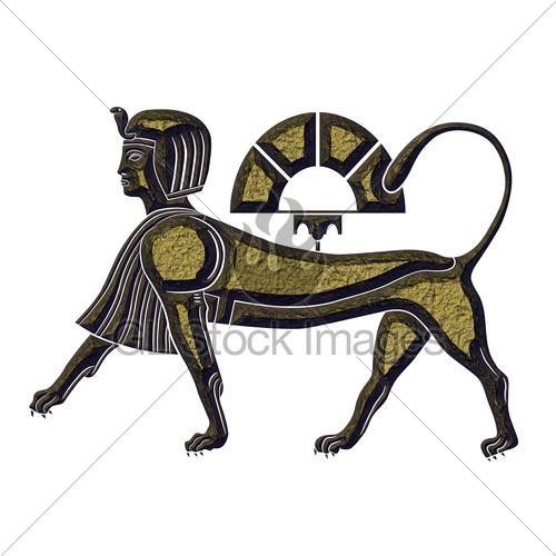 500x500 sphinx mythical creature of ancient egypt gl stock images - Sphinx Mythical Creature Drawing