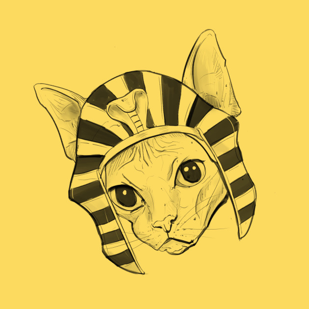 630x630 egyptian sphynx cat drawing - Sphynx Cat Drawing