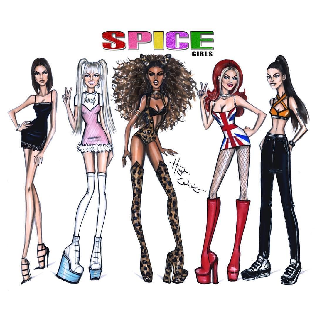 1080x1080 Spice Girls - Spice Drawing