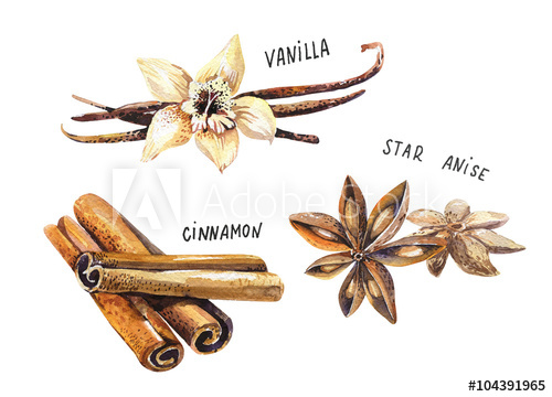 500x360 Set Of Spice, Drawing - Spice Drawing