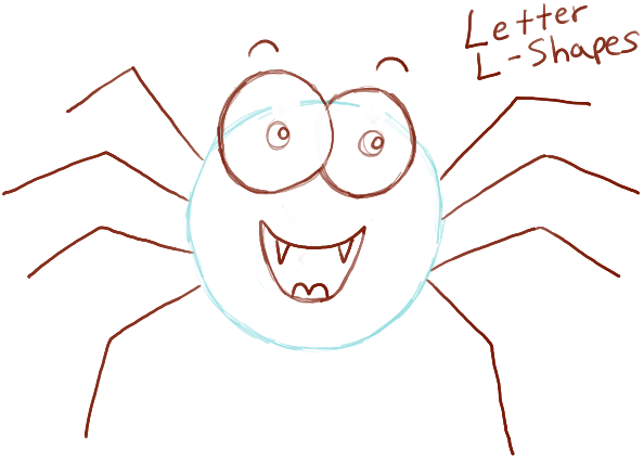 594x427 How To Draw Cute Cartoon Spider With Easy Steps For Preschoolers - Spider Drawing Easy
