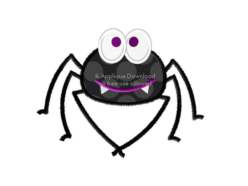 794x596 silly spider applique instant email with download sizes etsy - Spider Drawing Email