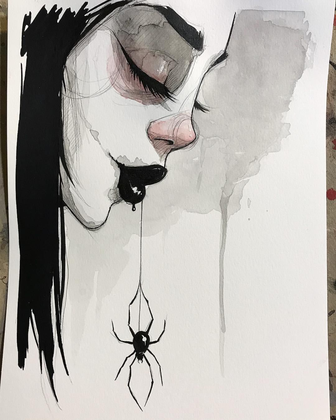 1080x1350 Inktober Day Spider - Spider Drawing Email