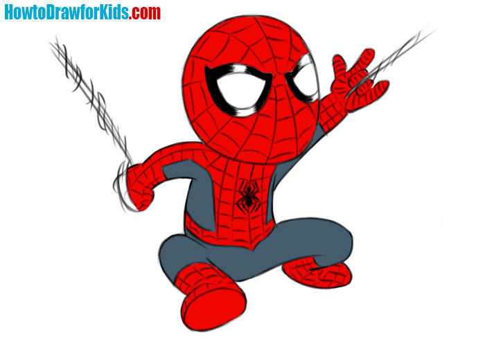 700x500 How To Draw Spider Man For Kids How To Draw For Kids - Spider Drawing For Kids