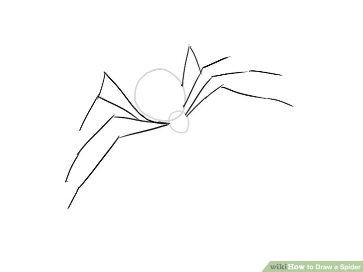 728x546 Ways To Draw A Spider - Spider Drawing Step By Step