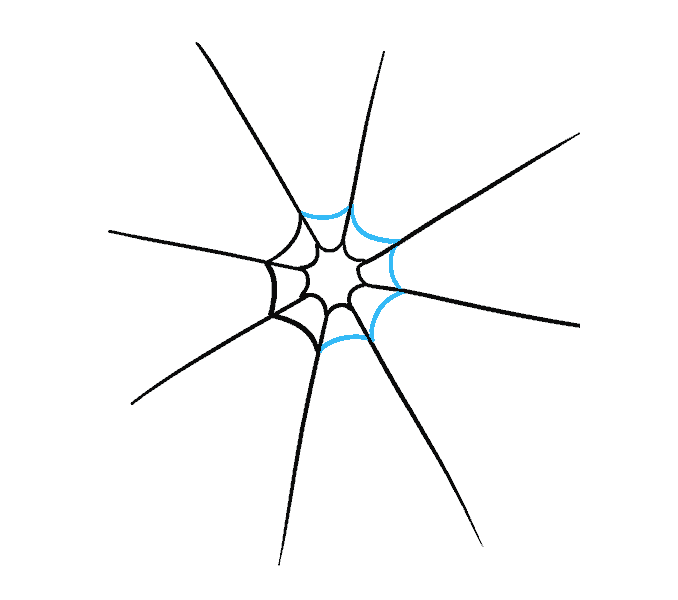 678x600 how to draw how to draw a spider web with spider in a few easy - Spider Drawing Step By Step