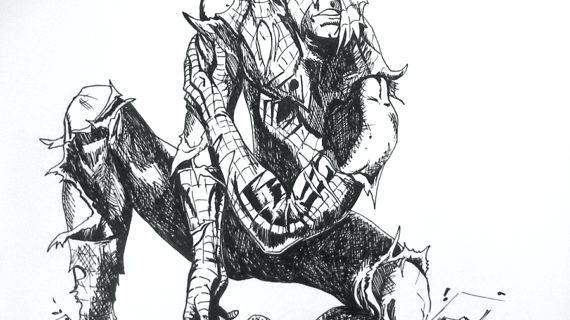 570x320 Spider Man Drawings How To Draw Step Spiderman Face Drawing Easy - Spider Face Drawing