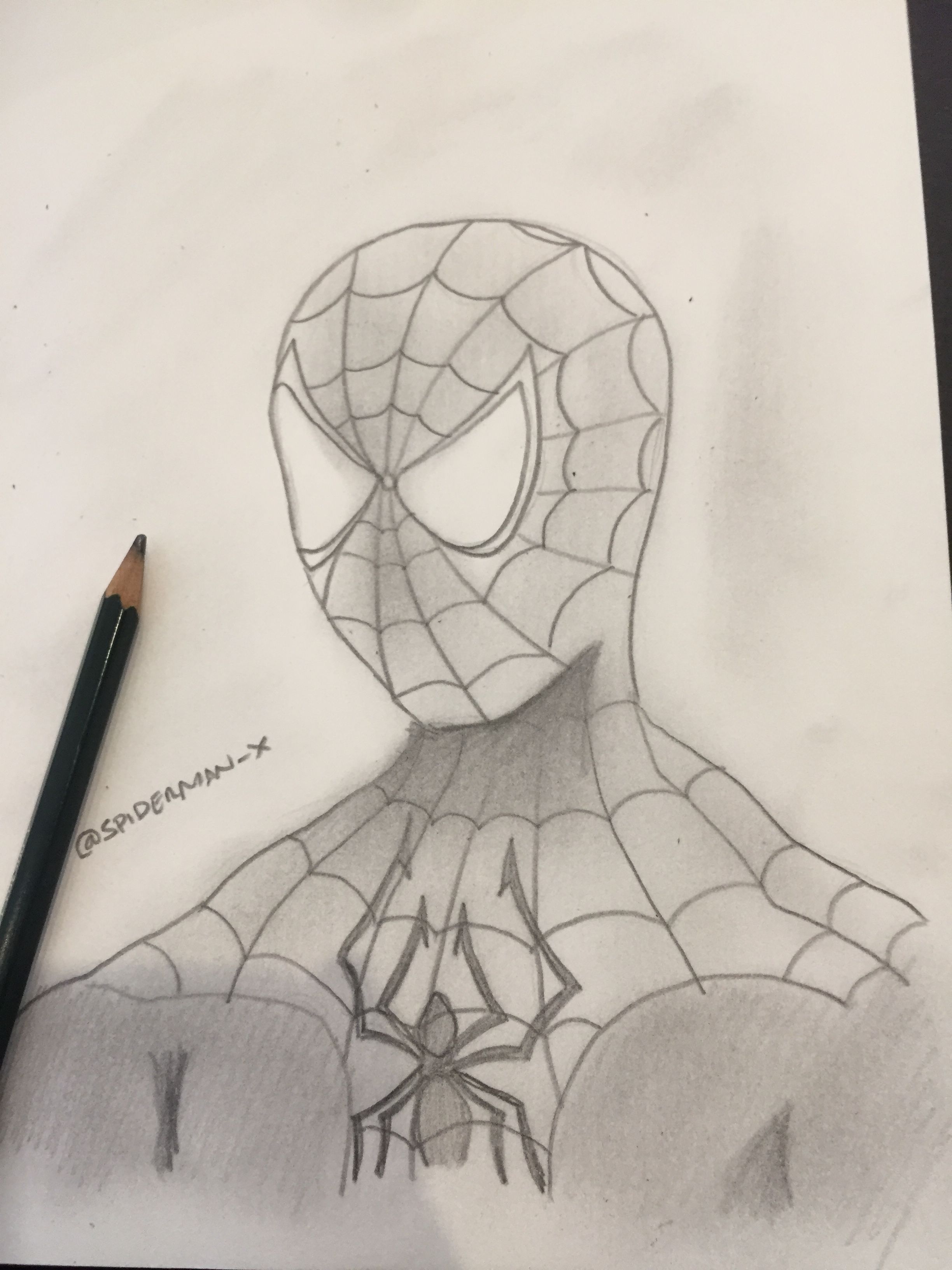 Рисунки человек паук 3д ручкой