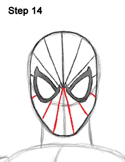 400x517 Marvel Comics - Spider Line Drawing