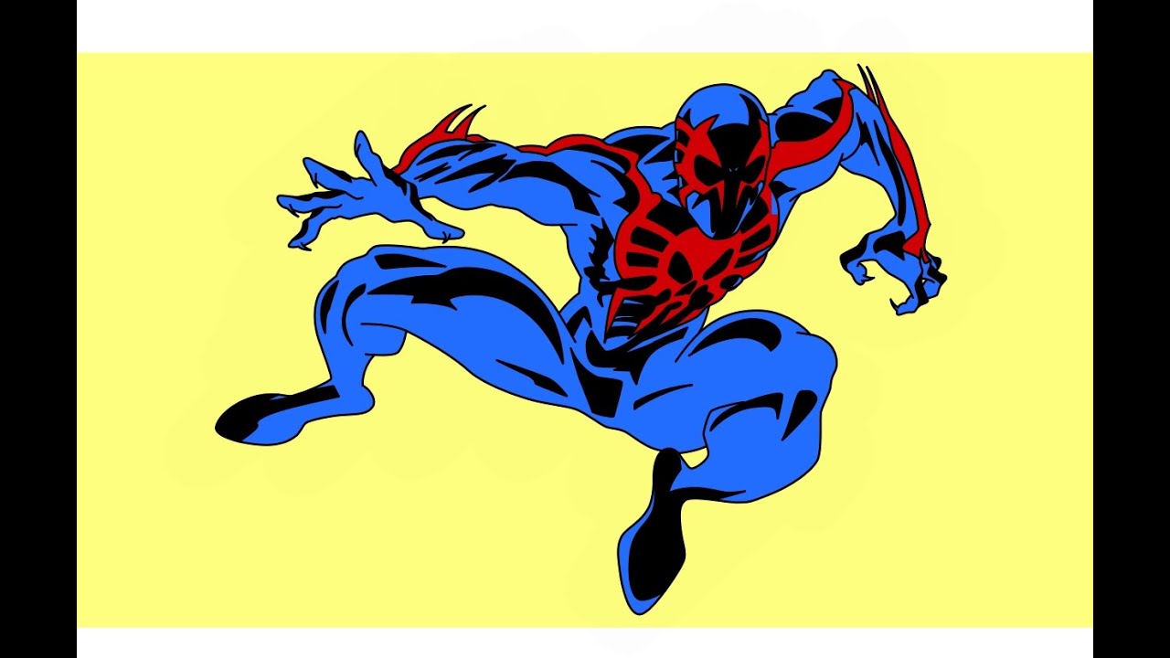 1280x720 How To Draw Spider Man Dibujar Spider Man - Spider Man 2099 Drawing