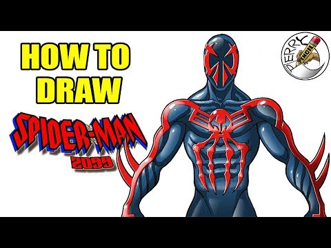 480x360 How To Draw Spiderman Step - Spider Man 2099 Drawing