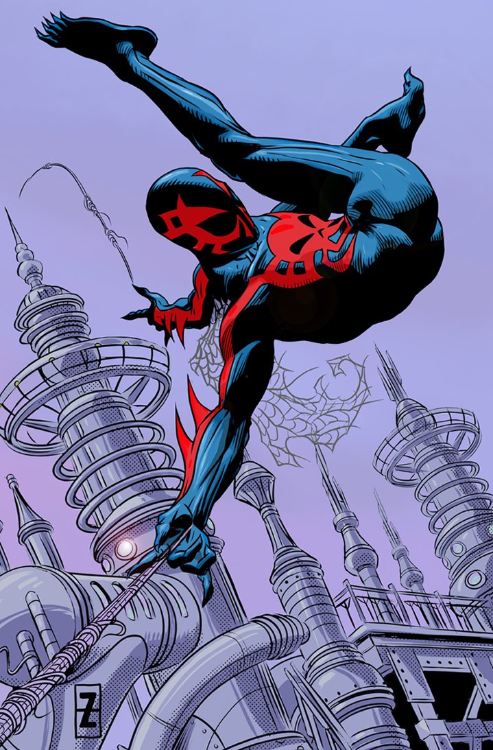 719x1093 Patch Zircher On Twitter A Drawing Of Spider Man - Spider Man 2099 Drawing