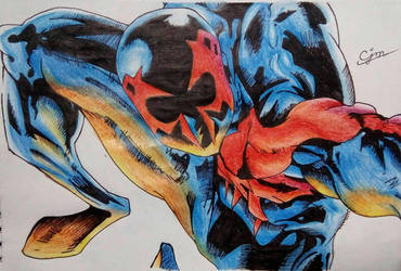 370x250 Spider Man - Spider Man 2099 Drawing