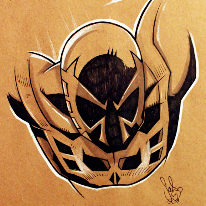 658x658 The Tanoshiboy Chronicles Design Illustration Blog - Spider Man 2099 Drawing