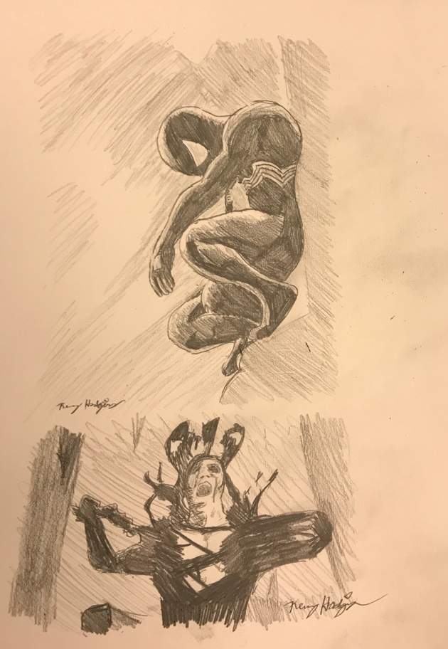 630x912 Spiderman Black Suit Art - Spider Man 3 Drawing