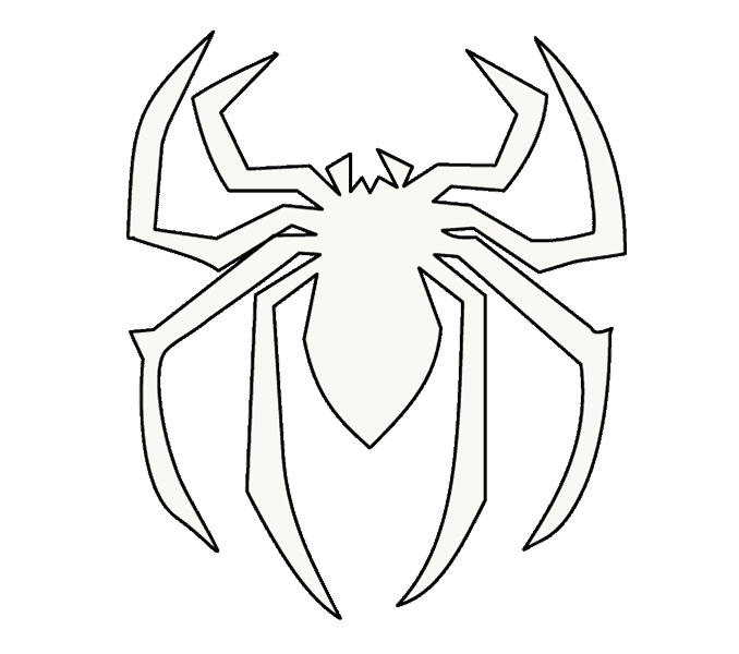 678x600 How To Draw How To Draw Spiderman's Logo In A Few Easy Steps - Spider Man For Drawing