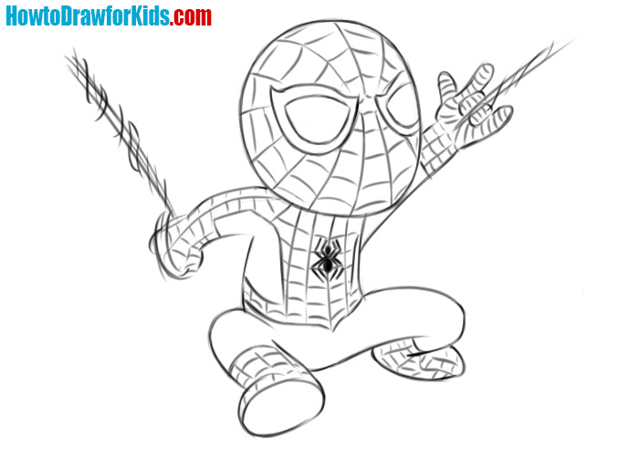 700x500 How To Draw Spider Man For Kids How To Draw For Kids - Spider Man For Drawing