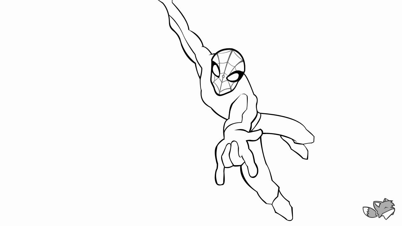 1280x720 spectacular spider man drawing timelapse - Spider Man For Drawing