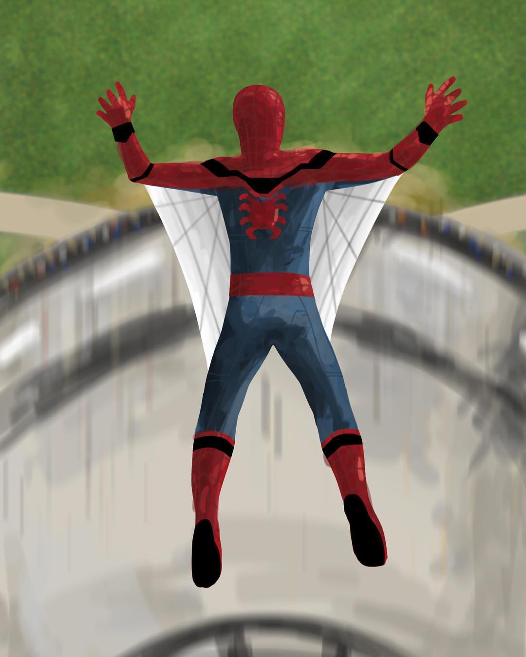 1080x1350 spider man homecoming digital drawing using photoshop and wacom - Spider Man Homecoming Drawing