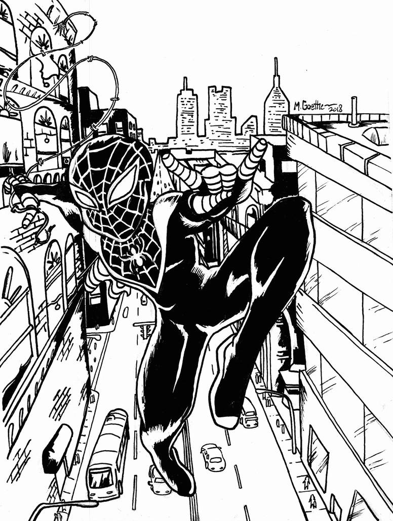 776x1030 Spider Man Ink - Spider Man Ink Drawing