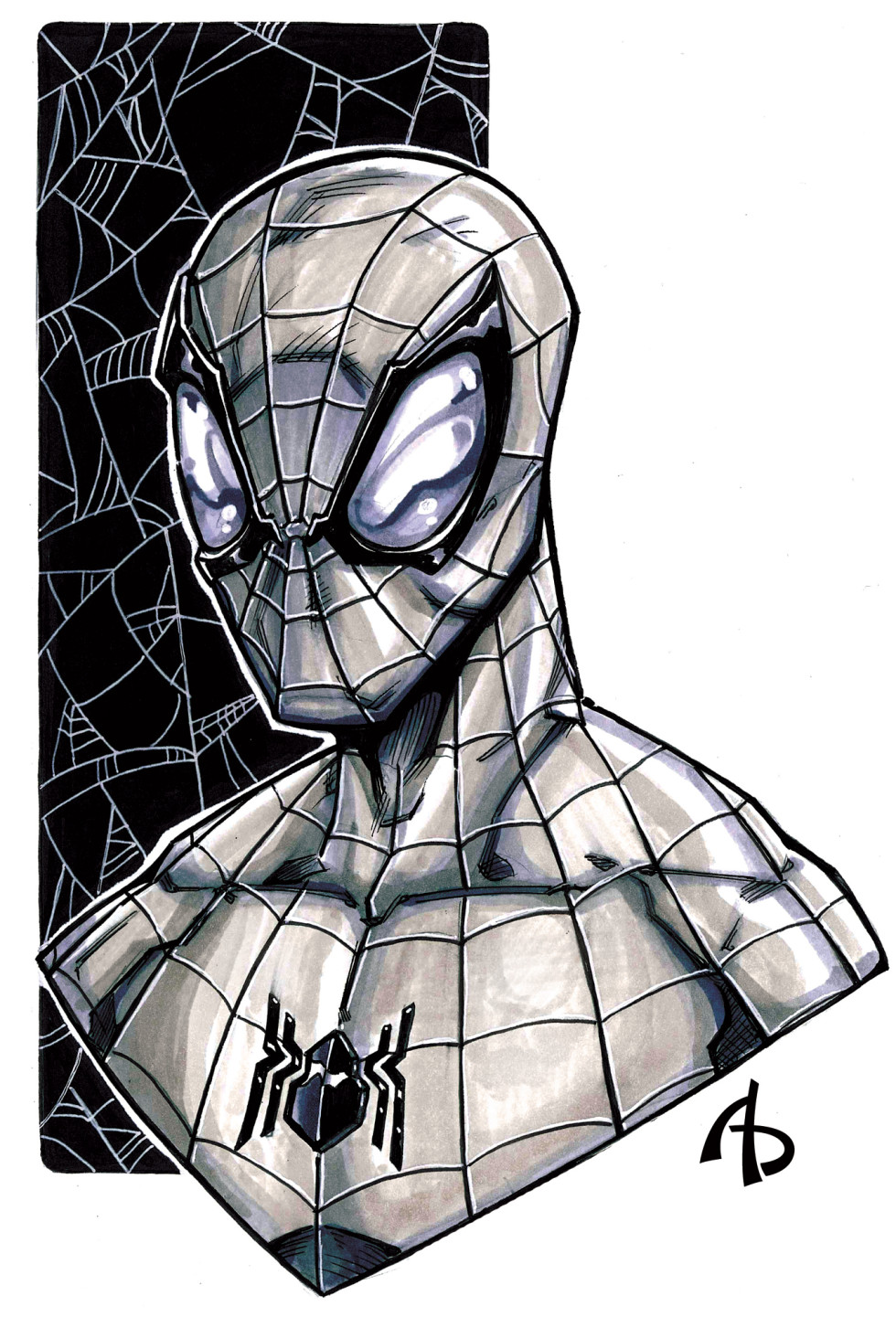 Spider Man Ink Drawing at Explore collection of
