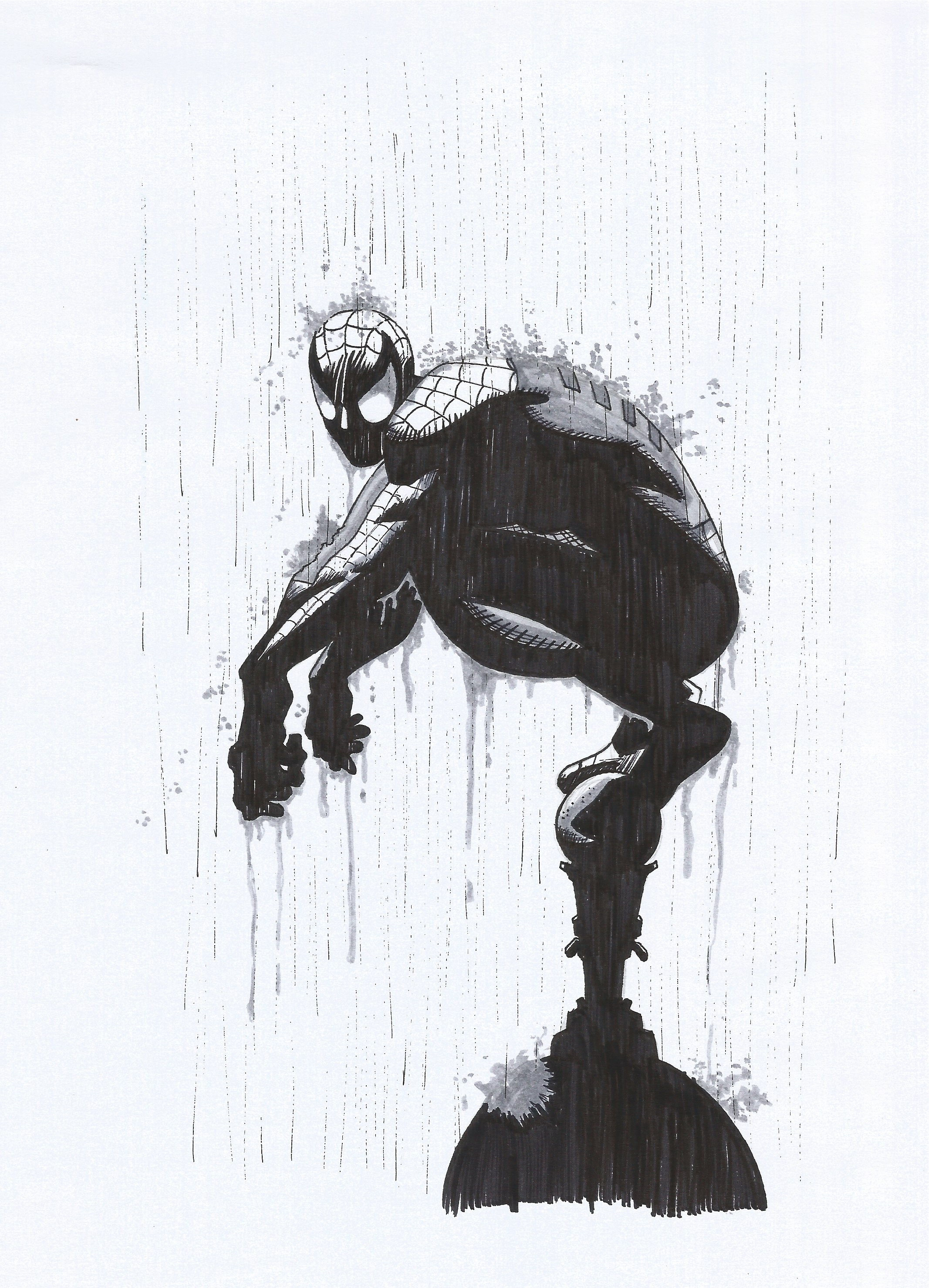 Spider Man Ink Drawing at Explore collection of