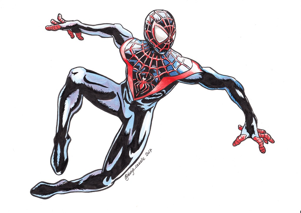 1024x724 the world's most recently posted photos of drawing and spider - Spider Man Ink Drawing