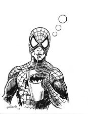 174x225 Spiderman Drawing Ebay - Spider Man Ink Drawing