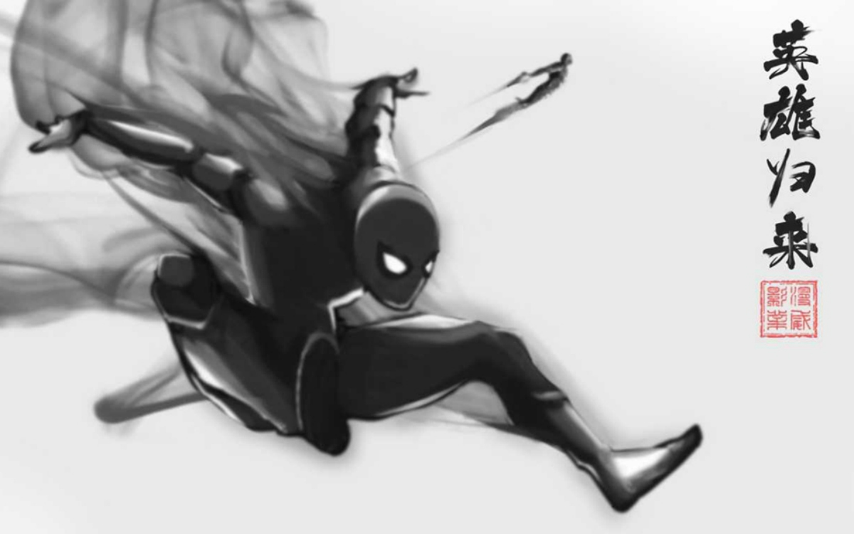 1200x750 china box office 'spider man homecoming' swings to biggest - Spider Man Ink Drawing