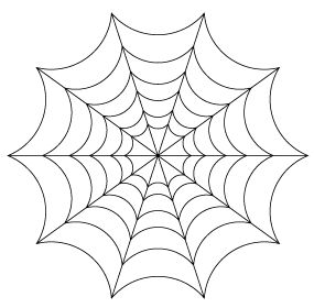 285x280 How Do You Make A Spider Web Drawing In Illustrator Projects - Spider Web Cartoon Drawing