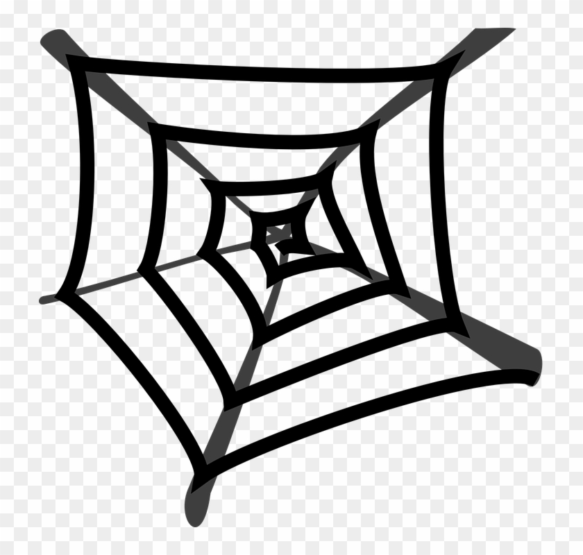 840x800 Spider' Web Cobweb Black Gray Art - Spider Web Cartoon Drawing