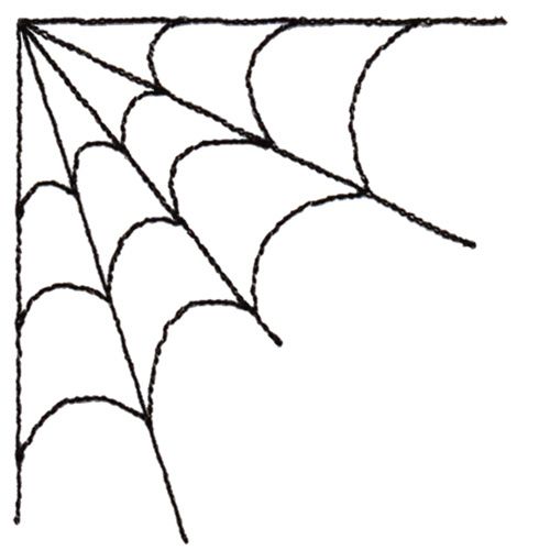 500x500 Spider Web Corner Clipart Holiday Halloween Spider Web - Spider Web Cartoon Drawing