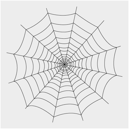 450x450 Spider Web Coloring - Spider Web Drawing