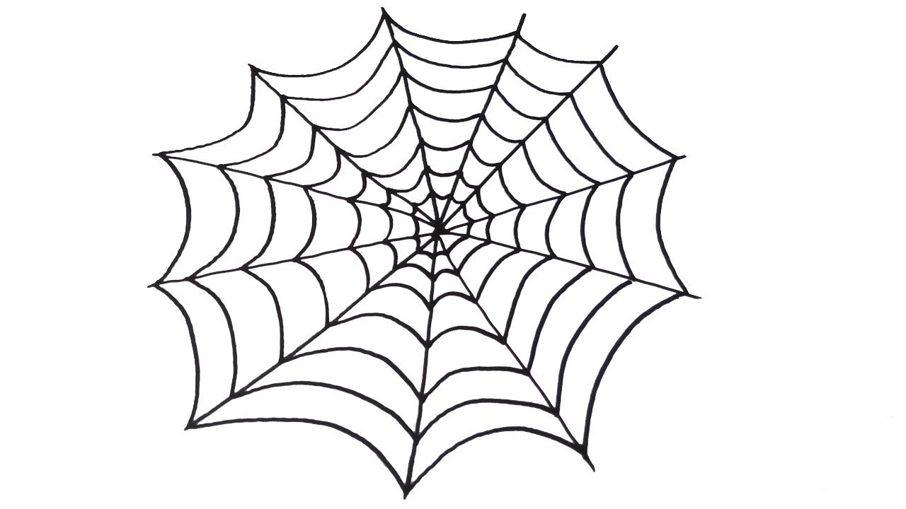 Spider Web Drawing at PaintingValley.com | Explore collection of Spider