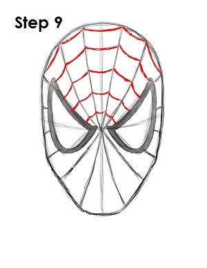 300x388 How To Draw Spider Man - Spider Web Drawing Easy