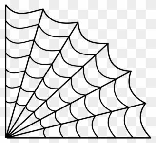 320x294 Spider Web Clipart Draw Spider - Spider Web Line Drawing